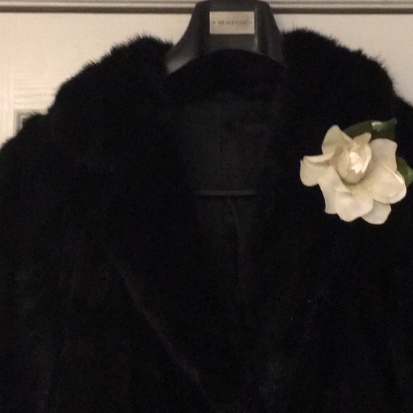 BlackGlamma Mink Full Length Designer Herringbone Coat 10 --12 - Picture 8 of 9